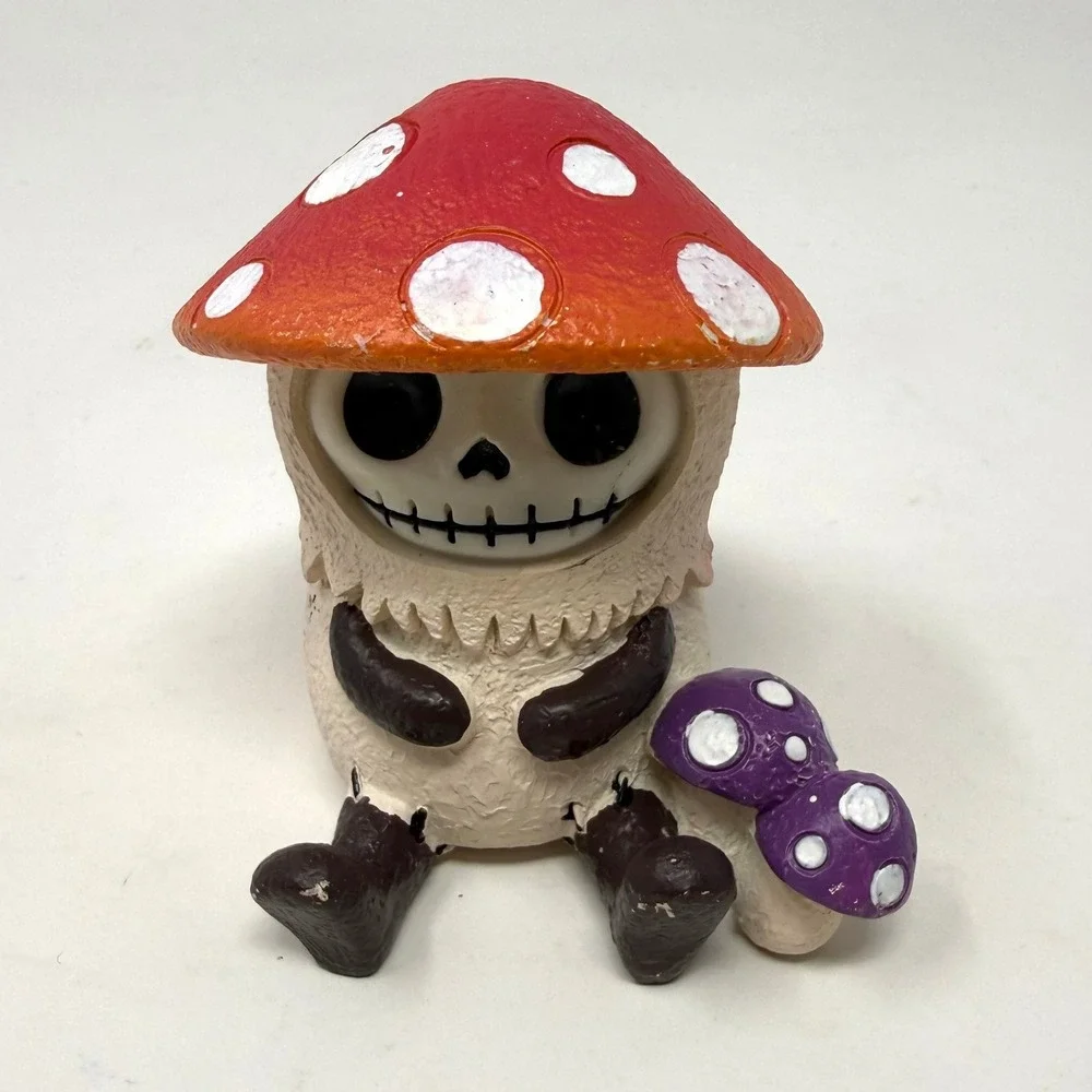Furrybones Kinoko The Fungi Resin Figurine Statue Mushrooms Skeleton Halloween